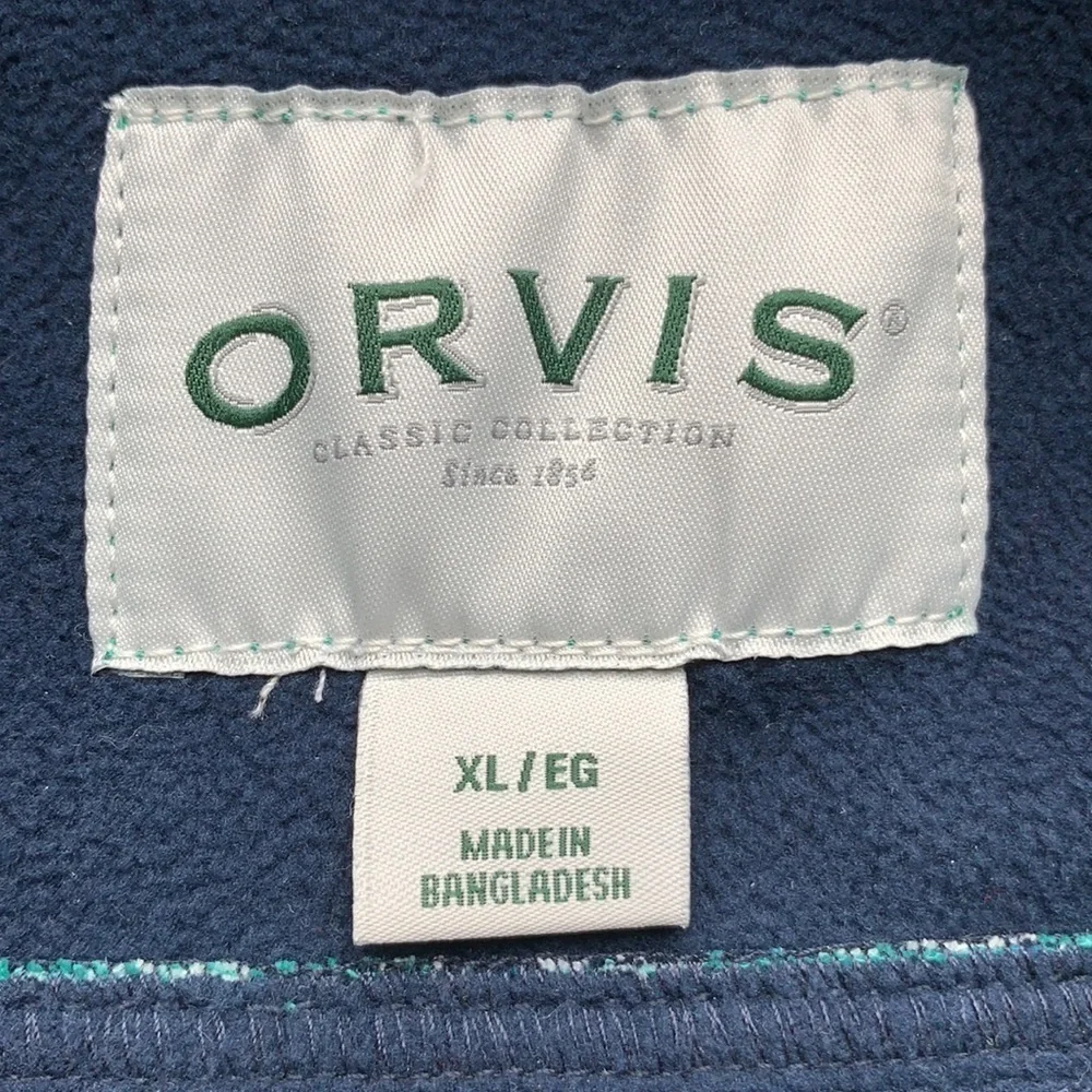 Orvis Fleece lined check button up jacket Shacket